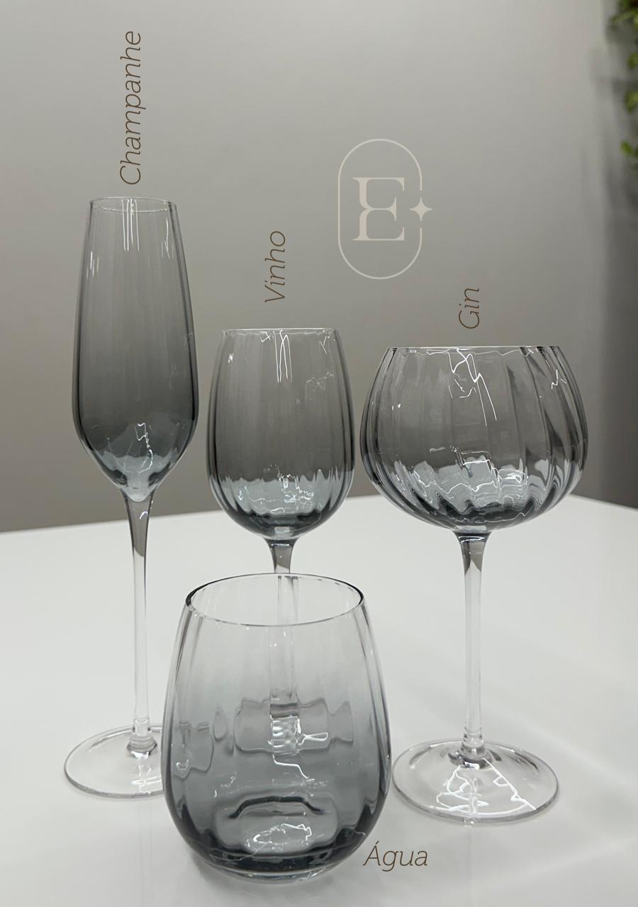 TAÇA VINHO CELEBRE (06 UNID) FUMÊ CRISTAL ECOLÓGICO