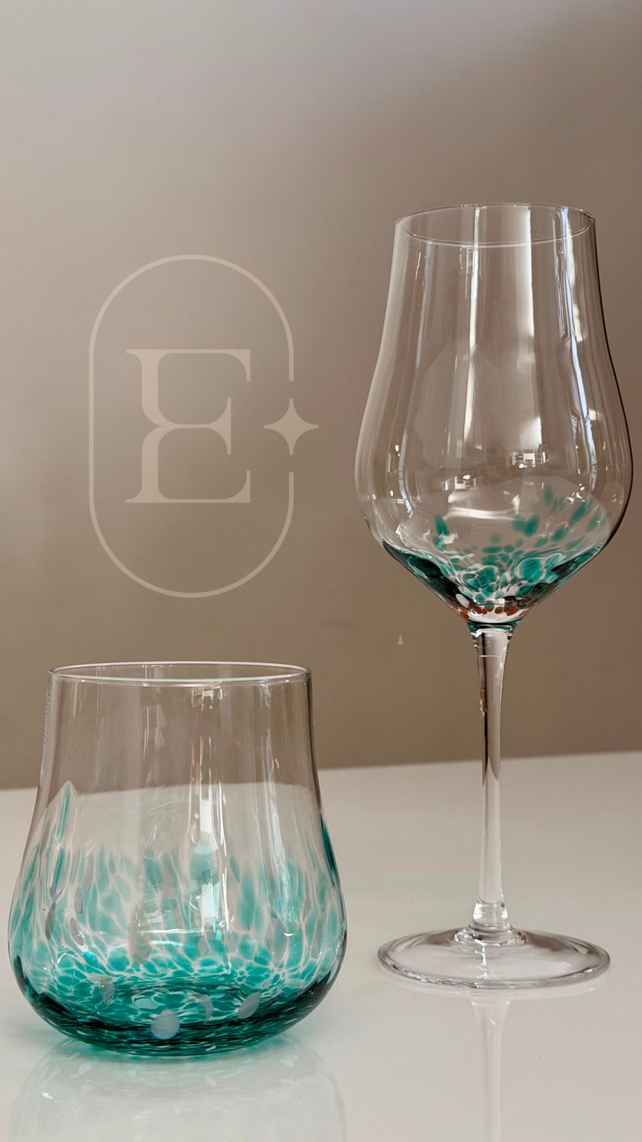 JOGO 02 COPOS BAIXO 450ml VERDE