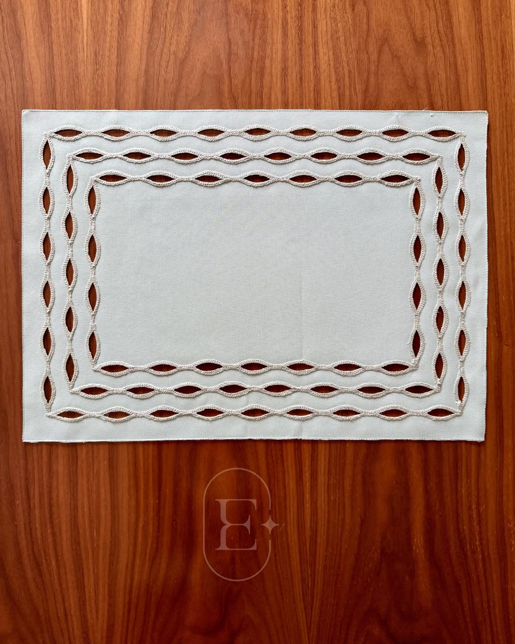 JOGO AMERICANO CASA OLEA PISTACHE 35CM X 50CM